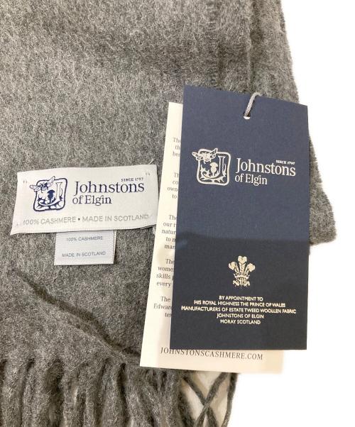 JOHNSTONS OF ELGIN（ジョンストンズオブエルガン）JOHNSTONS OF ELGIN (ジョンストンズオブエルガン) カシミヤ大判ストール グレーの古着・服飾アイテム