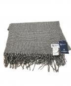 JOHNSTONS OF ELGINジョンストンズオブエルガン）の古着「カシミヤウール大判ストール」｜グレー