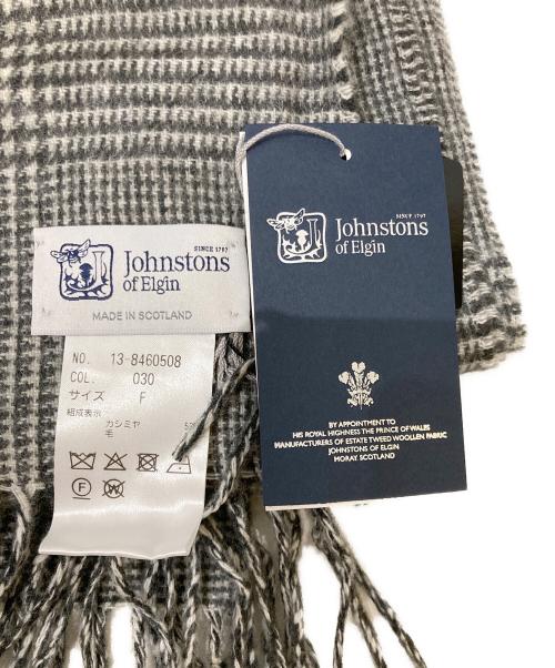 JOHNSTONS OF ELGIN（ジョンストンズオブエルガン）JOHNSTONS OF ELGIN (ジョンストンズオブエルガン) カシミヤウール大判ストール グレーの古着・服飾アイテム