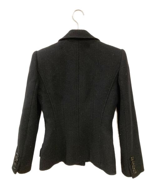 DOLCE & GABBANA（ドルチェ＆ガッバーナ）DOLCE & GABBANA (ドルチェ＆ガッバーナ) ツイードジャケット ブラック サイズ:40の古着・服飾アイテム