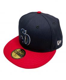 New Era×STANDARD CALIFORNIA（ニューエラ×スタンダードカリフォルニア）の古着「キャップ」｜ネイビー×レッド