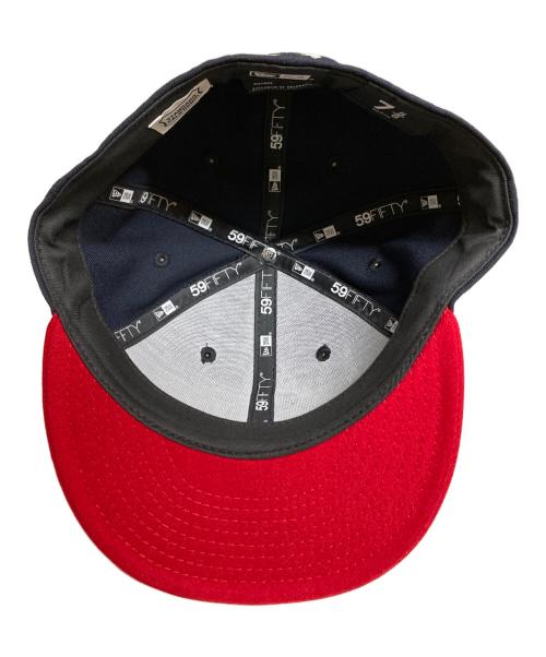 New Era（ニューエラ）New Era (ニューエラ) STANDARD CALIFORNIA (スタンダードカリフォルニア) キャップ ネイビー×レッド サイズ:7 5／8の古着・服飾アイテム