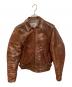 Aero LEATHER（エアロレザー）の古着「ホースハイドシングルレザージャケット」｜ブラウン