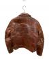 Aero LEATHER (エアロレザー) ホースハイドシングルレザージャケット ブラウン サイズ:34：25000円
