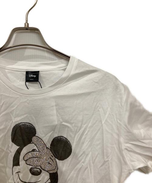 DISNEY（ディズニー）Disney (ディズニー) MaxSix (マックスシックス) MICKEY CRISTAL TEE ホワイト サイズ:M 未使用品の古着・服飾アイテム