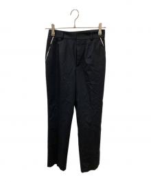 BLUE LABEL CRESTBRIDGE（ブルーレーベルクレストブリッジ）の古着「サイロスパンクリアツイルテーパードパンツ」｜ネイビー