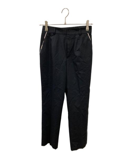 BLUE LABEL CRESTBRIDGE（ブルーレーベルクレストブリッジ）BLUE LABEL CRESTBRIDGE (ブルーレーベルクレストブリッジ) サイロスパンクリアツイルテーパードパンツ ネイビー サイズ:36の古着・服飾アイテム