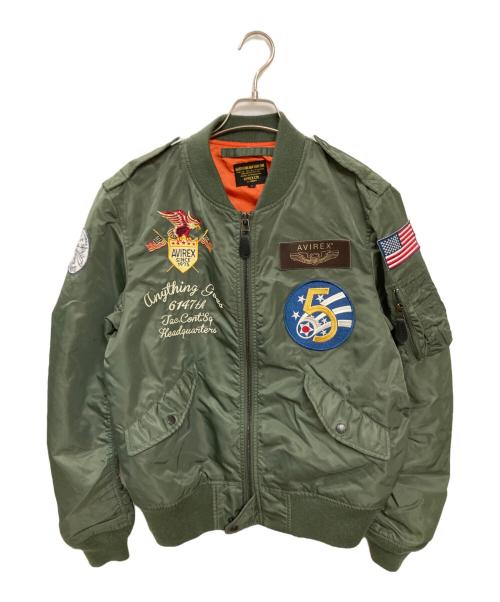 AVIREX（アヴィレックス）AVIREX (アヴィレックス) L-2 5th AIR FORCE フライトジャケット オリーブ サイズ:XLの古着・服飾アイテム