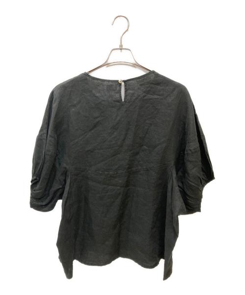 URBAN RESEARCH DOORS（アーバンリサーチドアーズ）URBAN RESEARCH DOORS (アーバンリサーチドアーズ) リネンブラウス ブラック サイズ:Mの古着・服飾アイテム