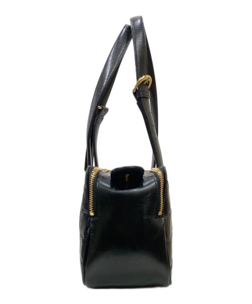 Giada Roberta di Camerino（ジャーダ ロベルタ ディ カメリーノ）Giada Roberta di Camerino (ジャーダ ロベルタ ディ カメリーノ) 復刻クロコ型押しバッグ ブラックの古着・服飾アイテム