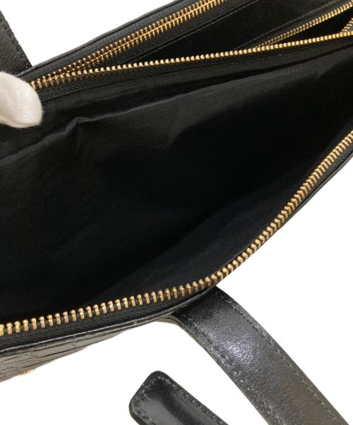 Giada Roberta di Camerino（ジャーダ ロベルタ ディ カメリーノ）Giada Roberta di Camerino (ジャーダ ロベルタ ディ カメリーノ) 復刻クロコ型押しバッグ ブラックの古着・服飾アイテム