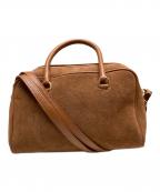 AULENTTIオウレンティ）の古着「SUEDE BOSTON BAG」｜ブラウン