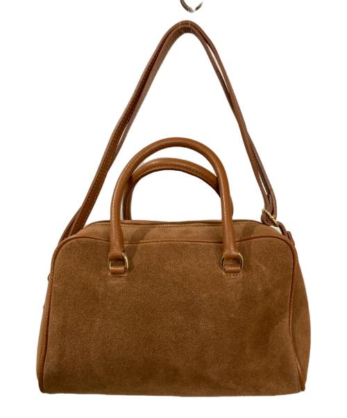 AULENTTI（オウレンティ）AULENTTI (オウレンティ) SUEDE BOSTON BAG ブラウンの古着・服飾アイテム