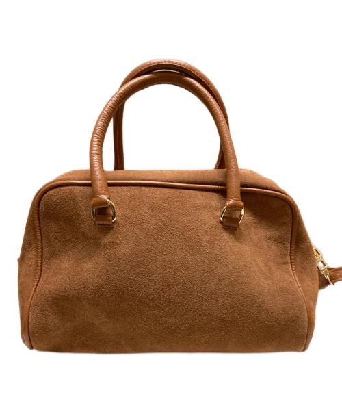 AULENTTI（オウレンティ）AULENTTI (オウレンティ) SUEDE BOSTON BAG ブラウンの古着・服飾アイテム