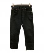 LEVI'Sリーバイス）の古着「501後染めデニムパンツ」｜ブラック