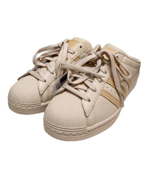 adidas（アディダス）adidas (アディダス) スーパースター ミュール ベージュ サイズ:24 未使用品の古着・服飾アイテム