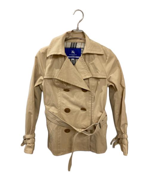 BURBERRY BLUE LABEL（バーバリー ブルー レーベル）BURBERRY BLUE LABEL (バーバリー ブルー レーベル) トレンチショートコート ベージュ サイズ:38の古着・服飾アイテム