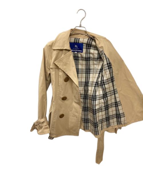 BURBERRY BLUE LABEL（バーバリー ブルー レーベル）BURBERRY BLUE LABEL (バーバリー ブルー レーベル) トレンチショートコート ベージュ サイズ:38の古着・服飾アイテム