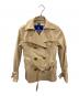 BURBERRY BLUE LABEL（バーバリー ブルー レーベル）の古着「トレンチショートコート」｜ベージュ