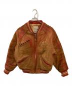 AVIREXアヴィレックス）の古着「レザージャケット」｜ブラウン