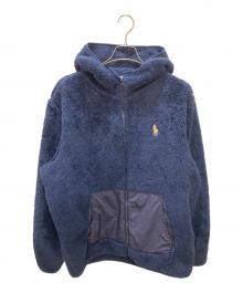 POLO RALPH LAUREN（ポロ・ラルフローレン）の古着「フードボアジャケット」｜ネイビー