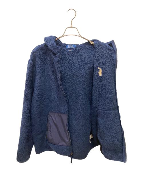 POLO RALPH LAUREN（ポロ・ラルフローレン）POLO RALPH LAUREN (ポロ・ラルフローレン) フードボアジャケット ネイビー サイズ:不明（実寸サイズをご確認ください）の古着・服飾アイテム