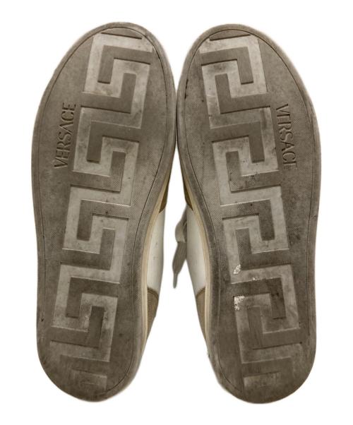 VERSACE（ヴェルサーチェ）VERSACE (ヴェルサーチェ) Medusa Logo Suede Leather Sneakers ブラウン サイズ:42の古着・服飾アイテム