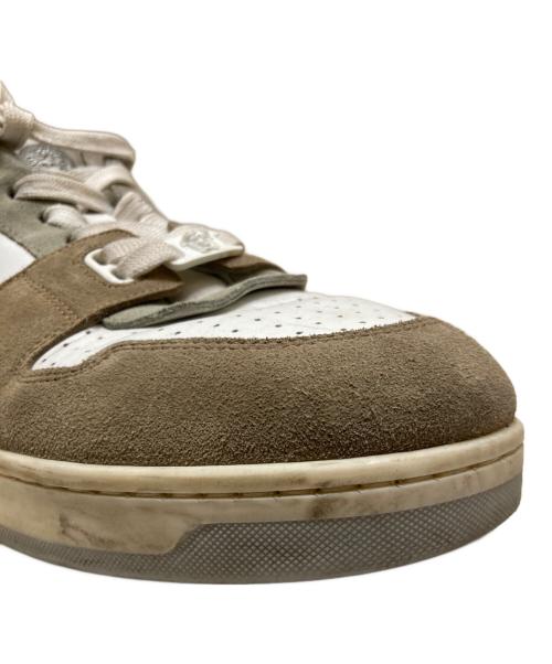 VERSACE（ヴェルサーチェ）VERSACE (ヴェルサーチェ) Medusa Logo Suede Leather Sneakers ブラウン サイズ:42の古着・服飾アイテム