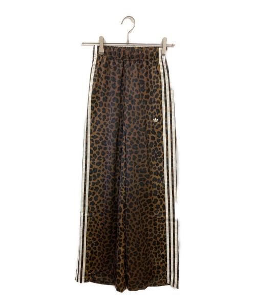 adidas（アディダス）adidas (アディダス) ワイドレッグ サテン パンツ ブラウン サイズ:XS 未使用品の古着・服飾アイテム