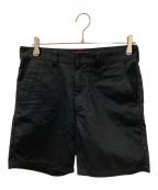 SUPREMEシュプリーム）の古着「コットンハーフパンツ」｜ブラック