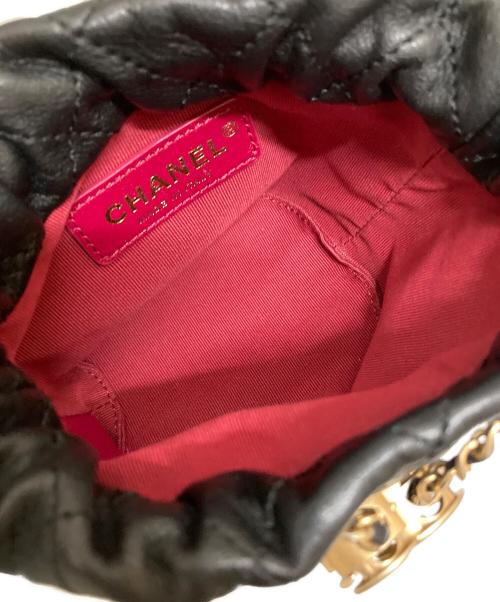 CHANEL（シャネル）CHANEL (シャネル) フェイクパールチェーンショルダーバッグ ブラックの古着・服飾アイテム