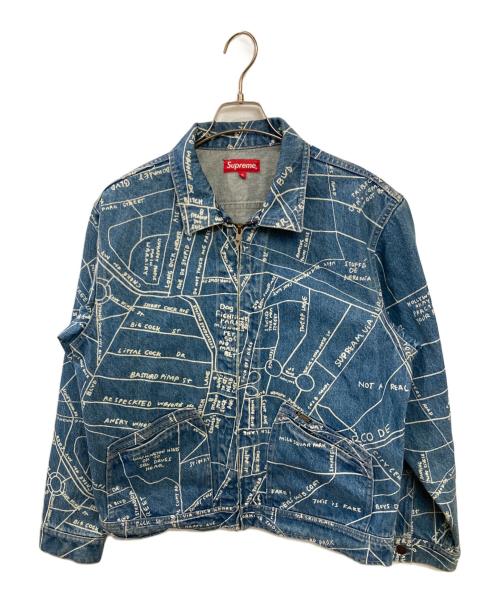 SUPREME（シュプリーム）Supreme (シュプリーム) Gonz map work jacket/デニムジャケット インディゴ サイズ:Mの古着・服飾アイテム