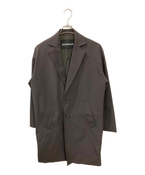 1piu1uguale3（ウノピュウノウグァーレトレ）1piu1uguale3 (ウノピュウノウグァーレトレ) DROP shoulder COAT グレー サイズ:3の古着・服飾アイテム