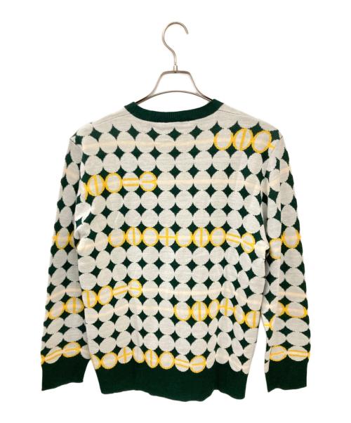 1piu1uguale3（ウノピュウノウグァーレトレ）1piu1uguale3 (ウノピュウノウグァーレトレ) G.CREWKNIT GOLF BALL グリーン サイズ:3の古着・服飾アイテム