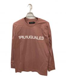 1piu1uguale3（ウノピュウノウグァーレトレ）の古着「ROGO L/S/ロゴカットソー」｜ピンク