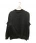 1piu1uguale3 (ウノピュウノウグァーレトレ) SIC CREW SWEAT/クルーネックスウェット ブラック サイズ:4：8000円