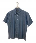 1piu1uguale3ウノピュウノウグァーレトレ）の古着「ロゴプレーンシャツ」｜インディゴ