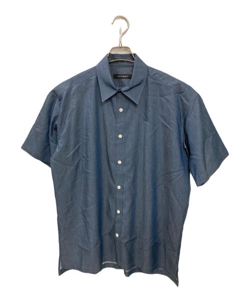 1piu1uguale3（ウノピュウノウグァーレトレ）1piu1uguale3 (ウノピュウノウグァーレトレ) ロゴプレーンシャツ インディゴ サイズ:3の古着・服飾アイテム