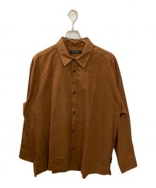 1piu1uguale3（ウノピュウノウグァーレトレ）の古着「BIG TRO SHIRTS/オーバーサイズシャツ」｜ブラウン