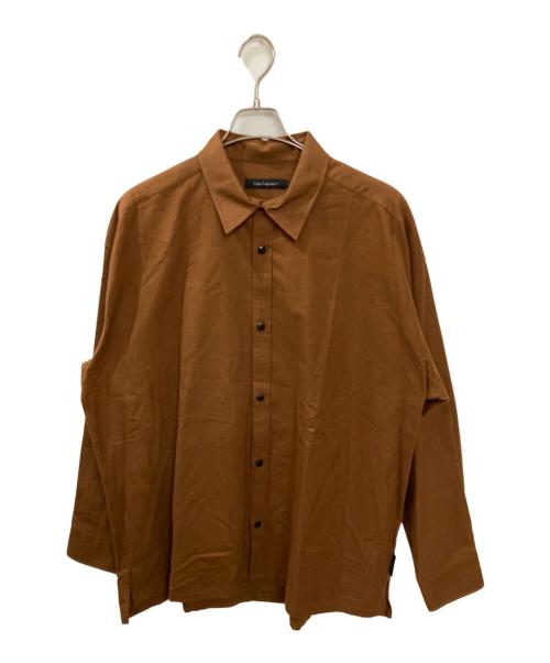 1piu1uguale3（ウノピュウノウグァーレトレ）1piu1uguale3 (ウノピュウノウグァーレトレ) BIG TRO SHIRTS/オーバーサイズシャツ ブラウン サイズ:4の古着・服飾アイテム