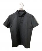 1piu1uguale3ウノピュウノウグァーレトレ）の古着「SLEEVE MESH POLO/ポロシャツ」｜ブラック