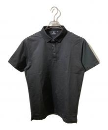 1piu1uguale3（ウノピュウノウグァーレトレ）の古着「SLEEVE MESH POLO/ポロシャツ」｜ブラック