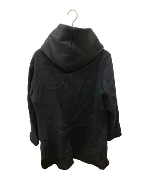 1piu1uguale3（ウノピュウノウグァーレトレ）1piu1uguale3 (ウノピュウノウグァーレトレ) W/CA DOUBLE BEAVER WRAP HOODED COAT/フーデッドコート ブラック サイズ:6の古着・服飾アイテム