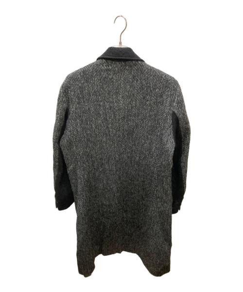 1piu1uguale3（ウノピュウノウグァーレトレ）1piu1uguale3 (ウノピュウノウグァーレトレ) HERRINGBONE SHAGGY CHESTER COAT/チェスターコート グレー サイズ:6の古着・服飾アイテム