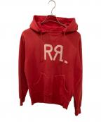 RRLダブルアールエル）の古着「後付けロゴスウェットパーカー」｜レッド