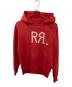 RRL（ダブルアールエル）の古着「後付けロゴスウェットパーカー」｜レッド