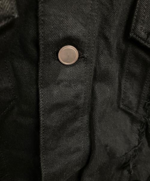 VOLTAGE CONTROL FILTER（ヴォルテージ コントロール フィルター）VOLTAGE CONTROL FILTER (ヴォルテージ コントロール フィルター) フリンジデニムジャケット ブラック サイズ:Freeの古着・服飾アイテム