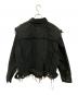 VOLTAGE CONTROL FILTER (ヴォルテージ コントロール フィルター) フリンジデニムジャケット ブラック サイズ:Free：20000円