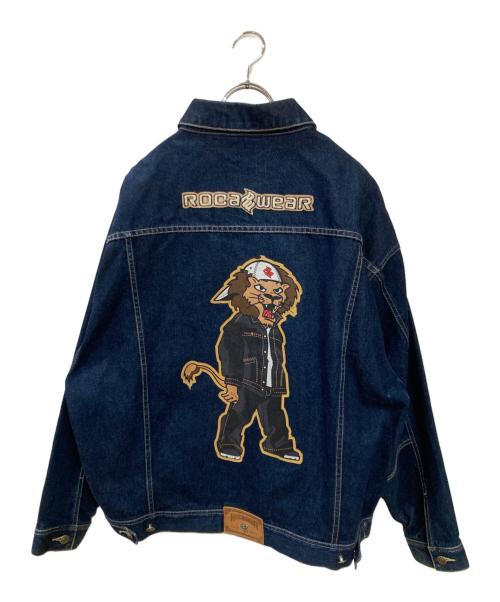 ROCA WEAR（ロカウェア）ROCA WEAR (ロカウェア) 古着バックプリントデニムスイングトップ インディゴ サイズ:2XLの古着・服飾アイテム