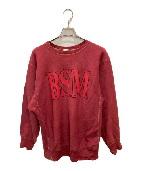 Champion（チャンピオン）Champion (チャンピオン) 90S 後染BSMプリントスウェット レッド サイズ:XXLの古着・服飾アイテム